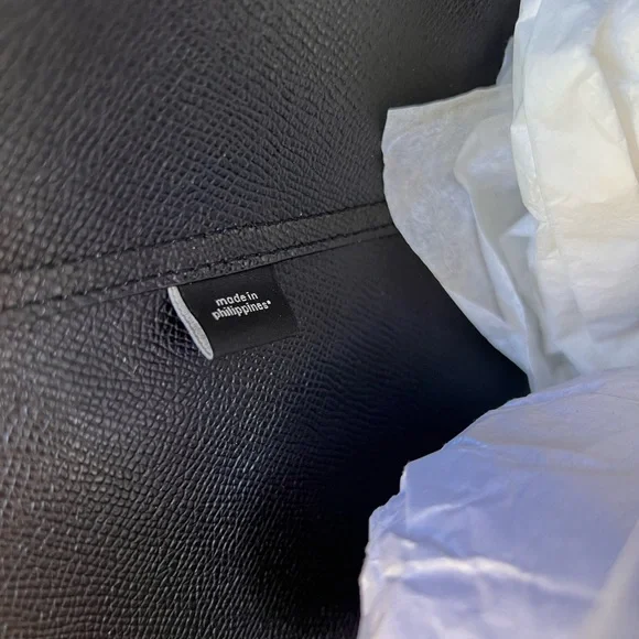 Coach buffalo Plaid Check Reversible Tote Handbag&wallet Red Black - Picture 6 of 13